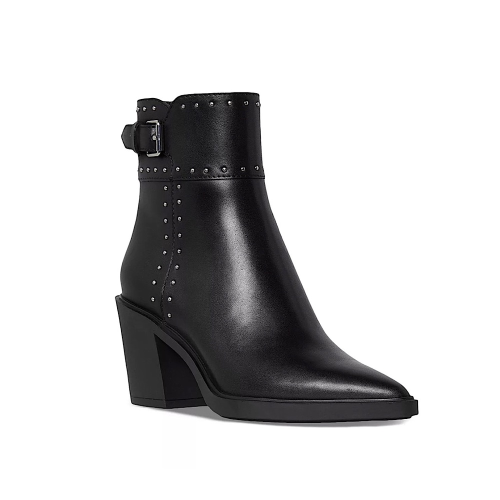 Paige Giselle Stud Leather Ankle Boots
